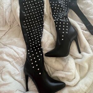 Studded boots